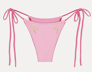 Vente en gros <span class=keywords><strong>de</strong></span> maillots <span class=keywords><strong>de</strong></span> bain bikini pour femme, personnalisés, tricotés, brodés à motifs floraux, style triangle, à nouer autour du cou, taille basse, coupe audacieuse, en Repreve, pour la <span class=keywords><strong>plage</strong></span>, OEM - Product Image 6
