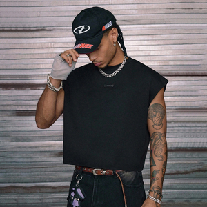 Áo tank ngọn lửa kim cương giả cho Nam Trang phục đường phố sắc sảo thời trang không tay thường ngày - Product Image 4