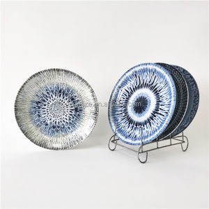 Assiettes en <span class=keywords><strong>porcelaine</strong></span> sous-glaçure artistique de 7,5 pouces en gros - <span class=keywords><strong>Bleu</strong></span> <span class=keywords><strong>et</strong></span> <span class=keywords><strong>blanc</strong></span> dynamique, compatibles micro-ondes/lave-vaisselle - Product Image 4