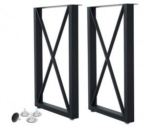 Industrial Iron Simple Modern Desk <b>Legs</b> for Office Home Bedroom Hotel & Kitchen Use-Heavy Duty Powder Coated <b>Table</b> <b>Legs</b> - Product Image 5