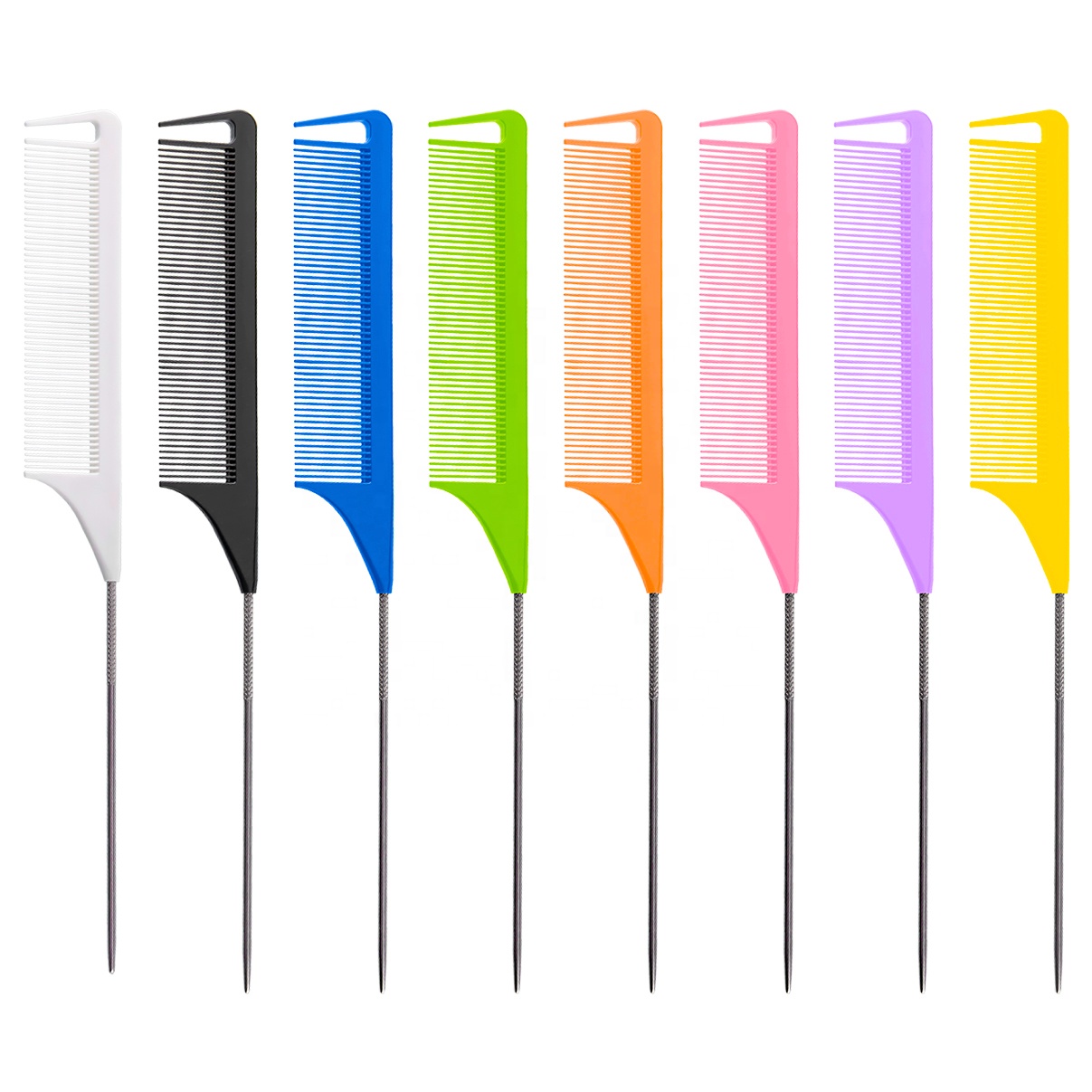 Лидер продаж на Amazon, салонные индивидуальные гребни для разделения хвоста с логотипом