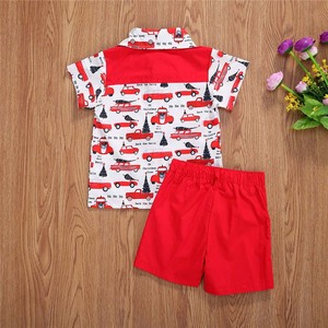 T-shirt à manches courtes pour garçons HP Boy Toddler avec imprimés de dessins animés de Noël, hauts et shorts pour enfants KBCS-018 - Product Image 2