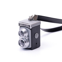 Porte-clés LED sonore en forme d'appareil photo de dessin animé en plastique, best-seller, avec design personnalisable et logo sur mesure - Cadeau promotionnel