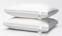 Oreiller en duvet d'oie blanc, en coton, pour hôtel, boîte matelassée, plumes d'oie, blanc, qualité supérieure, compétition