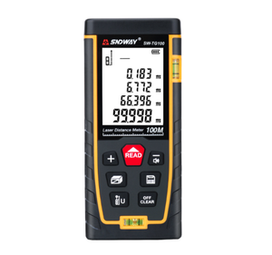 SNDWAY SW-TG ซีรีส์เครื่องวัดระยะด้วยเลเซอร์ขนาดเล็กแบบดิจิตอล 50M-120M อุตสาหกรรม IP65 แบตเตอรี่ 2xAA กำลังขยาย 6 เท่า - Product Image 1