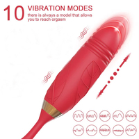 Rose Mund zungen förmiger weiblicher Stimulator Dildo vibrator G-Punkt Klitoris Nippel Schub lecken Kuss Vibrierende Brustwarze