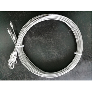 สายเคเบิล/<span class=keywords><strong>ลวด</strong></span>เหล็กสำหรับประตูโรงรถแบบแบ่งส่วน 7X19 M102-3125 SL พร้อมตัวหยุด ขนาด 3.18 มม. มาตรฐาน ASTM ชุบสังกะสี สำหรับงานดัด เชื่อม ตัด - Product Image 5