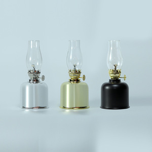 <span class=keywords><strong>Lampe</strong></span> à pétrole de camping extérieure en métal électroplaqué de haute qualité avec porte-bougie - Product Image 3