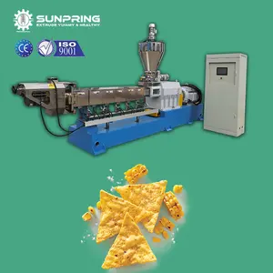 Extrusora de chips de maíz SUNPRING, máquina de fabricación de chips Doritos