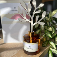 Mescente – bouteille en verre de luxe, meilleure vente, bâton, diffuseur de roseaux aromatique, avec boîte d'emballage