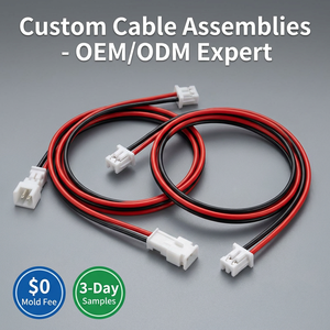 Chicote Elétrico Automotivo Personalizado com Conector Ph/xh 1.0 de 4/5/6/7/8 Pinos, Cobre Nu com Classificação IP66 para Eletrodomésticos e Máquinas Industriais - Product Image 1