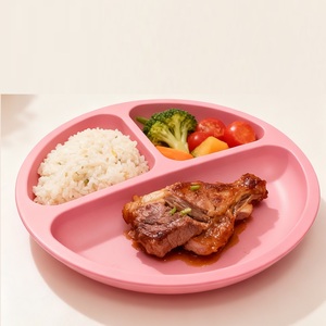 Set de Platos, Tazas y Cucharas de Silicona con Diseño de Animales Azules para Bebés, Aptos para Alimentación Dirigida por el Bebé, Seguros, No Tóxicos, con Base de Succión, 6 Meses - Product Image 1