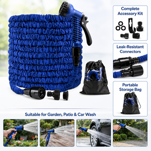 Direct Supplier's Low-Priced ANSI Certified 1/2'' Diameter Retractable Expandable Garden Watering Hose <b>Rubber</b> Brass ABS Quick - Product Image 1