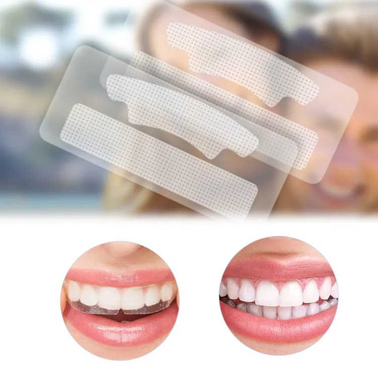 IVISMILE Residue Free Whiting Strips Teeth Whitening 28pcs 3d 5d Teeth Whitening Strips For Remove Teeth Stains Private Label