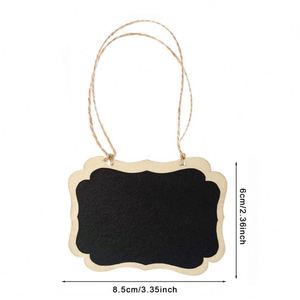Factory Hot-selling Erasable Wooden Chalkboard Labels <b>Mini</b> Price Tags for Bakery, Dessert <b>Table</b> and Market Stall Display Sign - Product Image 4