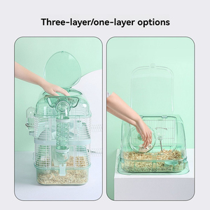 Đa chức năng di động bền vững hamster lồng với giải trí trong suốt đổi mới thiết kế Acrylic Carton Đóng Gói rắn - Product Image 4