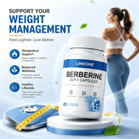 Capsules de berbérine à base d'extrait naturel, favorisent la santé digestive et intestinale, aident à améliorer la microbiote intestinale, complément alimentaire