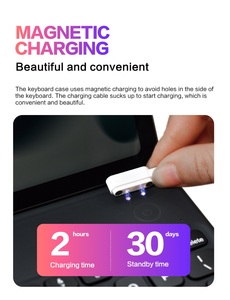 Accrosoo Bàn Phím Trường Hợp Đối Với iPad Mini 7 A17 Pro PU Da Bìa Di Động Gấp Phím Tắt CE Chứng Nhận 2025 Hợp Thời Trang Nhất - Product Image 2