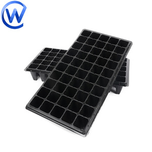 50 Hole Plastic <strong>Seedling</strong> <strong>Sprout</strong> Tray 128 Holes Extra Deep <strong>Seedling</strong> Planting Trays Black Rice Nursery Tool Tray - Product Image 1