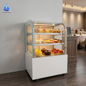 BANGMAOL Reliable Performance Bakery Display Refrigerator Stainless Steel Trim <b>Cake</b> Chiller for School Canteen <b>Kit</b> - Product Image 1