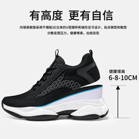Chaussures de sport pour hommes avec intérieur invisible Chaussures en maille augmentant la hauteur pour hommes Nouveaux styles Chaussures de sport Baskets