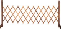 Clôture télescopique en bois anticorrosion pour jardin extérieur en bois massif personnalisable