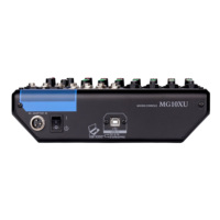 Console de mixage audio professionnelle 10 canaux M10XU en acier inoxydable avec alimentation fantôme 48V intégrée, effets intégrés et égaliseur complet