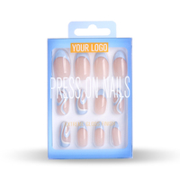 Ensemble de faux ongles et de colle Senboma : solutions non toxiques à marque privée pour les distributeurs de produits de beauté