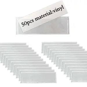 Klar Schubladen Datei Schrank Planer PVC Mini selbstklebende Etikettenhalter Index-Etiketten Taschen für Supermarkt Bücherregal Küche