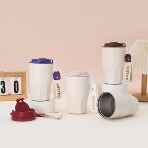 Nouvelle tasse à café droite en acier inoxydable 316, cadeau d'affaires, tasse de voyage, double paroi sous vide, avec corde de transport, thermos portable - Product Image 1