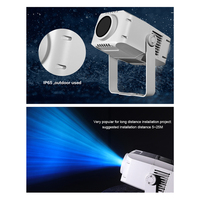 Projecteur Gobo LED 100W RGBW à température de couleur réglable en alliage d'aluminium pour bars, entreprises, extérieur, IP65, étanche, éclairage publicitaire