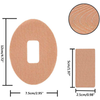 Patchs adhésifs pour Dexcom G7 & Stelo CGM Patch Housse étanche et anti-transpiration pour capteur de glycémie en continu
