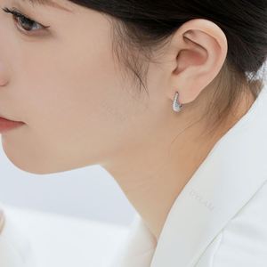 Dylam Daily Wear Jewelry 18K Gold Plated <b>Huggie</b> Half Minimalist Hoop Earrings Hypoallergenic Tiny 925 <b>Sterling</b> <b>Silver</b> Earrings - Product Image 3