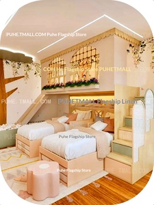 <span class=keywords><strong>Letto</strong></span> a castello in legno massello <span class=keywords><strong>per</strong></span> bambini, con contenitore, trasformabile da monolocale a due camere, ideale <span class=keywords><strong>per</strong></span> camerette da principessa, <span class=keywords><strong>per</strong></span> famiglie e appartamenti piccoli. - Product Image 5