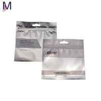 Sac en plastique mylar personnalisé pochette d'emballage refermable pour ligne de données pour chargeur USB et emballage de câble sac de scellage à trois côtés