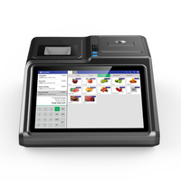 Système de point de vente tout-en-un avec écran tactile IPS pour Windows et Android, imprimante thermique 80 mm et lecteur de codes-barres de 10,1 pouces