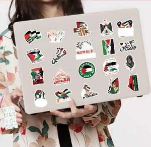 Vente en gros, film imprimé personnalisé 50 pièces/paquet, autocollant pour téléphone portable de <span class=keywords><strong>Palestine</strong></span>, autocollant en vinyle pour décoration - Product Image 2