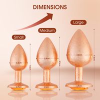 Kit de 3 jouets anaux pour la stimulation de la prostate, stimulateur anal en métal, plug anal de grande taille pour couples et femmes