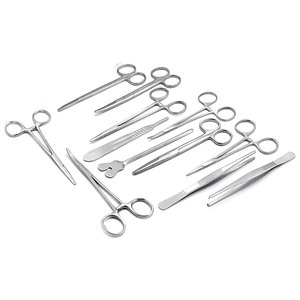 Kit d'instruments chirurgicaux de base réutilisables et écologiques pour la chirurgie générale, instruments chirurgicaux en acier inoxydable, ensembles de pansements, outils - Product Image 3