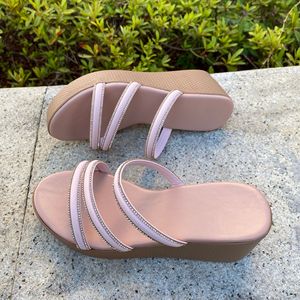 Sandalias de cuña para mujer de verano, artesanales, con tira de pedrería, punta abierta, plataforma gruesa, cómodas, tallas grandes, calzado diario - Product Image 2