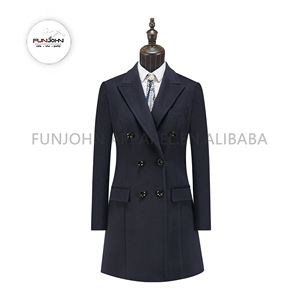 Abrigo de Gabardina Largo para Mujer, Nuevo, Talla Grande, Otoño Invierno, Formal, Grueso, de Lana Sintética y Poliéster, Transpirable, Antiarrugas - Product Image 1