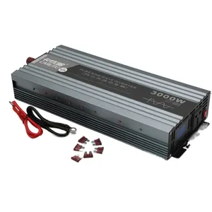 Inversor de corriente continua/alterna de 12 voltios, 3000 vatt, 12 v a 220v, sin conexión a la red, oferta especial, inversor de pantalla lcd de 3000w