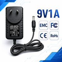 Adaptateur secteur AC/DC certifié 9V 1A 1000mA haute stabilité pour routeur, moniteur, personnalisable, avec plusieurs types de prises