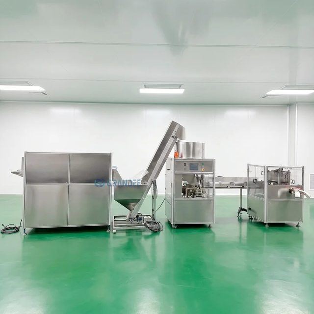 High Accuracy Automatic Plastic Bottle Cap Slitting and Folding Machine for Cap Compression Machine Line