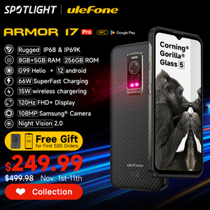 Teléfono Resistente <span class=keywords><strong>Ulefone</strong></span> <span class=keywords><strong>Armor</strong></span> <span class=keywords><strong>17</strong></span> <span class=keywords><strong>Pro</strong></span>, Helio G99, 66W, 8GB+256GB, Teléfonos Móviles Android 12, 6.58 Pulgadas, NFC, Teléfono Resistente Global - Product Image 2