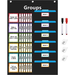 Tabla de Gestión de Grupos, Tabla de Tareas para el Aula, Organizador para Grupos Pequeños y Organizador de Tareas para Maestros de Escuela y Educación en el Hogar - Product Image 1