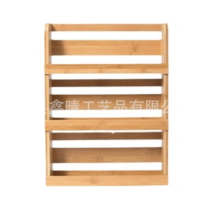 Wooden Storage Rack 3 Tier Multi Functional Desktop Organizer For <b>Spice</b> <b>Jar</b> - Product Image 1