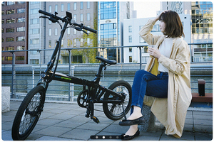 Vélo électrique pliable Naicisports 20 pouces en fibre de carbone, pour les trajets urbains, 7 vitesses, batterie lithium 36V 7Ah Service de personnalisation de logo OEM pour flotte - Product Image 3