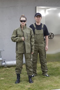 Salopette <span class=keywords><strong>Pantalon</strong></span> Vert militaire pour les travailleurs <span class=keywords><strong>de</strong></span> la construction - Product Image 2