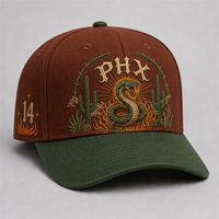 Cappellino da Baseball Personalizzato con Ricamo in Stile Old English, 5 Pannelli, Visiera Curva, Stile Dad Hat, Streetwear West Coast, Vendita all'Ingrosso, Basso MOQ